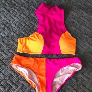 Victoria’s Secret neon swim set